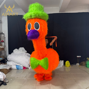 Meilleure vente gonflable longue peluche canard autruche <span class=keywords><strong>oiseau</strong></span> Costume pour <span class=keywords><strong>échasse</strong></span> spectacle activité - Product Image 1