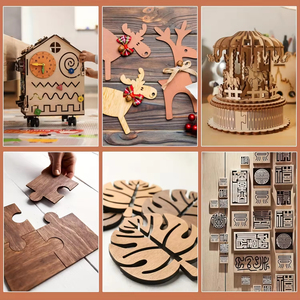 <span class=keywords><strong>Contreplaqué</strong></span> découpé au laser de grande résistance en gros, 2 mm, 3 mm, 4 mm, 5 mm, <span class=keywords><strong>contreplaqué</strong></span> de bouleau/peuplier/chêne/noyer/tilleul/cerisier pour découpe au laser - Product Image 3