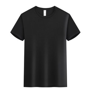 Custom Printed Solid Color Polyester T-Shirt Thin Fit Leisure Wear For Personalized Designs And Promotional Use - Product Image 2