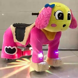 Unisex Electric Kids Plush Ride-On <b>Toy</b> Animals in Mall Horse Dog <b>Panda</b> Bear-Coin Operated Kiddie Rides - Product Image 6