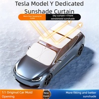 Ensemble de couverture de pare-soleil de voiture isolant thermique pliable pour Tesla modèle 3 S X Y Panorama toit ouvrant visière pare-soleil ensemble ajustement personnalisé facile