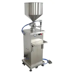 Machine de remplissage semi-automatique de bouteilles de liquide de pâte de remplissage de confiture de crème de miel de gel de piston