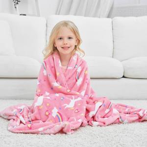 Manta de Franela con Diseño de Unicornio, Ligera y Resistente a la Decoloración, para Cama, Sofá o Sillón, con Estampado Personalizado - Product Image 1