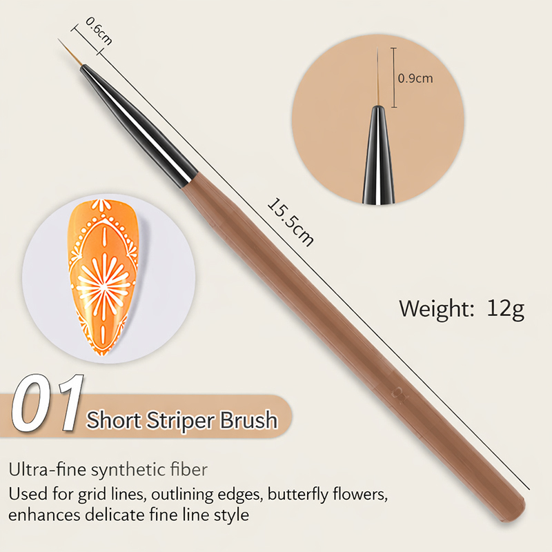 Brosse à rayures courte