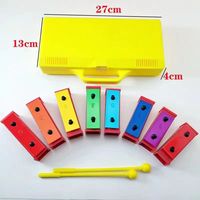 Good Quality Eight Tone Hand Percussion Xylophone Colorful for Early Education Baby Musical Instrument Christmas Gift Toys