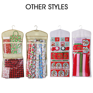 Wall &amp; Door <strong>Storage</strong> Bag Hanging <strong>Gift</strong> <strong>Wrap</strong> Organizer Wrapping Paper Rolls <strong>Storage</strong> for Christmas <strong>Storage</strong> - Product Image 3