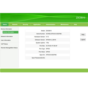 Xpon umxk wifi6 GPON onu zxc6610 4ge + TEL + 2USB + 2.4G/5G wifi6 sợi Router hỗ trợ ax1800mbps dual-band - Product Image 6