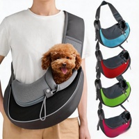 Mochila Ecológica para Mascotas, Perros y Gatos, Bolsa de Viaje, Bolso de Hombro, Mochila de Malla, Bolsa de Transporte, Bandolera