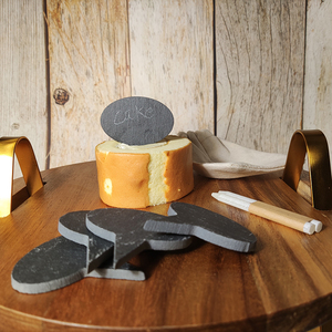 Marqueurs de fromage en <span class=keywords><strong>ardoise</strong></span> en gros, panneaux et étiquettes de fromage noirs avec crayon en <span class=keywords><strong>ardoise</strong></span> blanche - Product Image 4