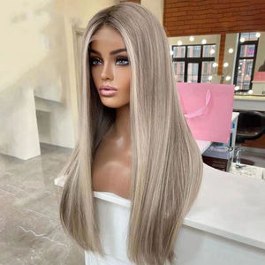 Perruque tendance populaire 2026 pour femmes blanches, cheveux raides rouge bordeaux, style Europe et Amérique, disponible en entrepôt américain - Product Image 3