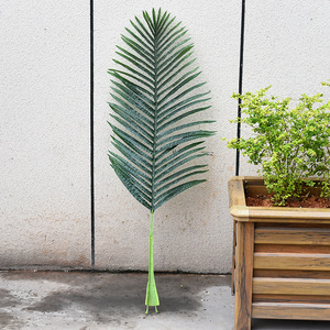 DREA Factory Vente en gros 150cm X-LARGE Feuilles <span class=keywords><strong>de</strong></span> <span class=keywords><strong>palmier</strong></span> tropical artificielles géantes en plastique pour aménagement paysager - Product Image 3