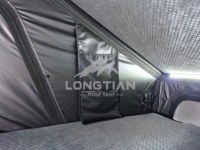 Carpa de coche impermeable de aluminio con forma de triángulo, 280G, poliéster 420D Oxford, 16 cm de ancho, 150 cm de altura.