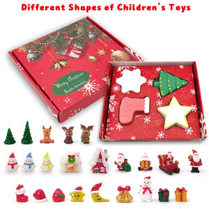 Merry Christmas Bath Bombs <b>Mixed</b> Shapes Gift <b>Box</b> Set Cute Handmade Natural Bath Fizzies for BATHING - Product Image 4