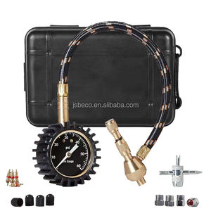 Medidor de presión de desinflador de neumáticos analógico automático de servicio pesado profesional 60 Psi con mandril especial para neumáticos todoterreno grandes - Product Image 3