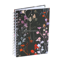 Journaux professionnels personnalisés de reliure en fil métallique A4 A5 A6 planificateurs Pages d'impression à couverture rigide avec logo personnalisé