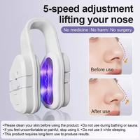 Clip de remodelage nasal confortable avec 5 modes de massage pour nez larges – Appareil de remodelage et d'amincissement du nez pour une beauté sublimée