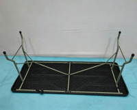 Table pliante réglable en hauteur de qualité commerciale 4FT en HDPE pour événements et traiteur