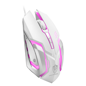 เมาส์สำนักงานแบบมีสาย USB 6D ชุดคีย์บอร์ดและเมาส์เกมมิ่งโลหะเรืองแสงพร้อมมาโคร - Product Image 4