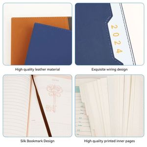 Páginas Personalizadas para Diario, Agenda Diaria y Mensual de Cuero PU, Cuadernos de PU con Logotipo - Product Image 4