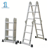 Échelle pliante multifonction en aluminium |   Échelle télescopique en A pour la maison et la construction |   Escalier portable antidérapant