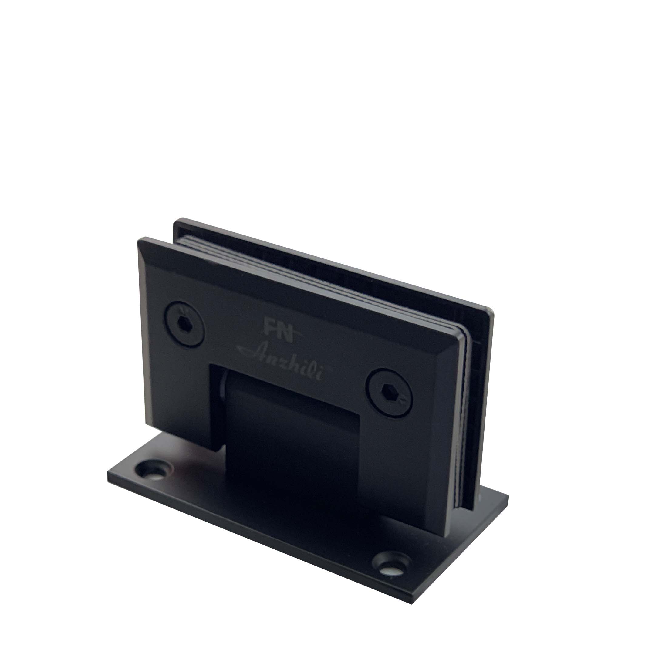 Лидер продаж от производителя, Черная Нержавеющая сталь 304, стеклянная душевая петля для ванной комнаты