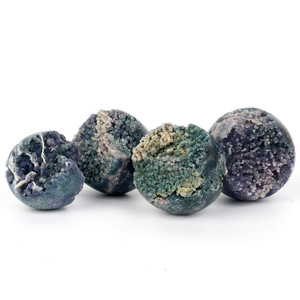 Ornamento di sfera di cristallo di melograno verde - Product Image 1