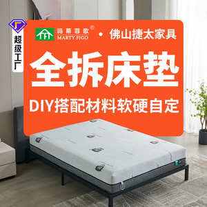 Colchón Marty Figo Totalmente Desmontable con Muelles Ensacados Individualmente, Permeable al Aire, para Uso en Dormitorio - Product Image 1