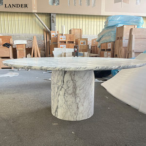 <span class=keywords><strong>Tavolo</strong></span> da Pranzo <span class=keywords><strong>Rotondo</strong></span> in Marmo Arabescato Landerstone <span class=keywords><strong>con</strong></span> Finitura Lucida, <span class=keywords><strong>Tavolo</strong></span> da Pranzo in Marmo Naturale per Hotel e <span class=keywords><strong>Cucina</strong></span> - Product Image 4