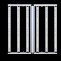 Lampu LED Grow Light Bar Spektrum Penuh Ra80 IP54 Berbahan Aluminium Alloy, Dapat Diredupkan, Untuk Pertumbuhan Tanaman Indoor, Sayuran, Pembungaan, 4x4 kaki, Dapat Dilipat