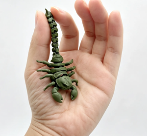 Jouet animal imprimé en 3D personnalisé, jouet scorpion entièrement articulé, modèle animal, décoration de bureau et de maison - Product Image 4