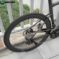 Vélo de route en fibre de carbone MEINIER 2X12S Di2 105 R7170, frein à disque hydraulique, vélo de course ultraléger avec selle en carbone imprimée en 3D