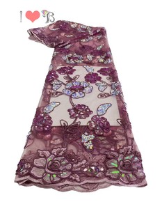 <span class=keywords><strong>Suisse</strong></span> Voile dentelle <span class=keywords><strong>nouvelle</strong></span> mode Voile dentelle tissu broderie avec strass 100% coton dentelle pour robe de mariée - Product Image 5