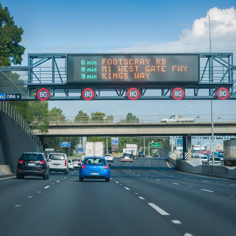 Highway Road Traffic Congestion LED Variable