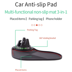 Ryhx đa chức năng Phụ Kiện Xe Hơi chống trượt mat tự động người giữ điện thoại tạm thời số bãi đậu xe ABS di động linh hoạt điện thoại - Product Image 2