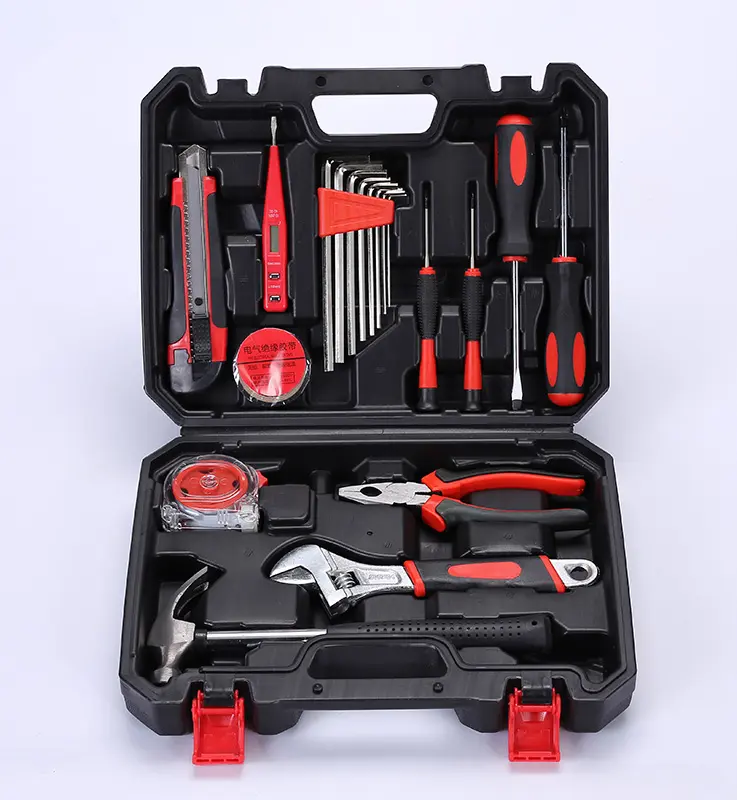 Tool set general household hand kit 20 PCS with cute mini tape measure & claw hammer for house work