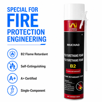 Mousse polyuréthane ignifuge A22 500ml, adhésif en spray PU résistant au feu B2 pour la protection résidentielle contre les incendies