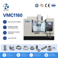 Centre d'usinage CNC VMC1160 avec guidage linéaire HIWIN de Taïwan, broche BT40 8000 tr/min pour le travail des métaux