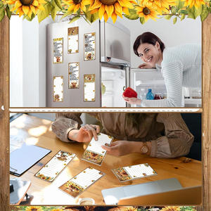 Creative Highland Bull Paper Self-adhesive Magnetic Memo Book Custom Colors Retro Refrigerator Sticker Plan Suction Book - Product Image 5