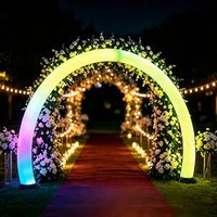 Arche lumineuse LED étanche, tunnel lumineux, effet arc-en-ciel multicolore, télécommande, indice de protection IP65, pour extérieur, Halloween
