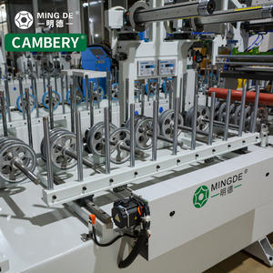 Optimale Funktional ität Holz furnier PVC/dekorative Papier profil verpackungs maschine Pur Hot Mele Leim verkleidung maschine - Product Image 6