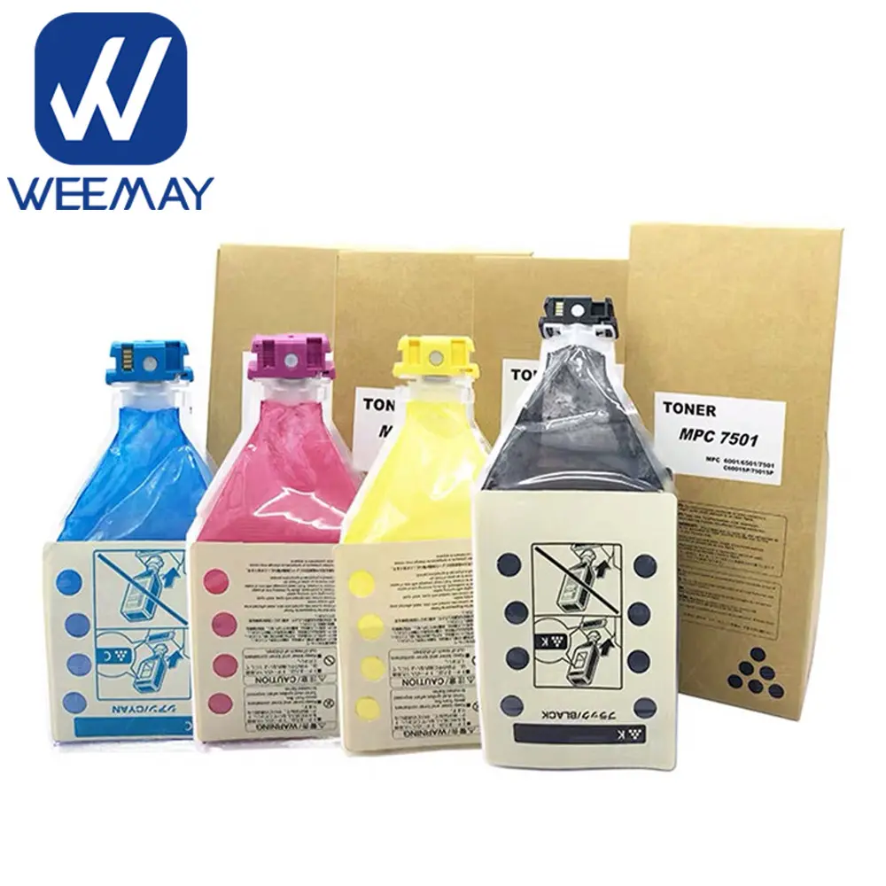 Weemay Kompatibel Toner Cartridge untuk Ricoh Aficio Mp C6501 C6501sp C7501 C7501sp Warna Toner