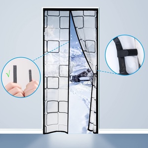 <span class=keywords><strong>Rideau</strong></span> de <span class=keywords><strong>porte</strong></span> magnétique en EVA à isolation thermique 38 "x 83", garde la pièce au chaud, convient aux pièces climatisées et chauffées - Product Image 4