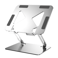 Support d'ordinateur portable pliable réglable en hauteur, portable, pour bureau et voyage