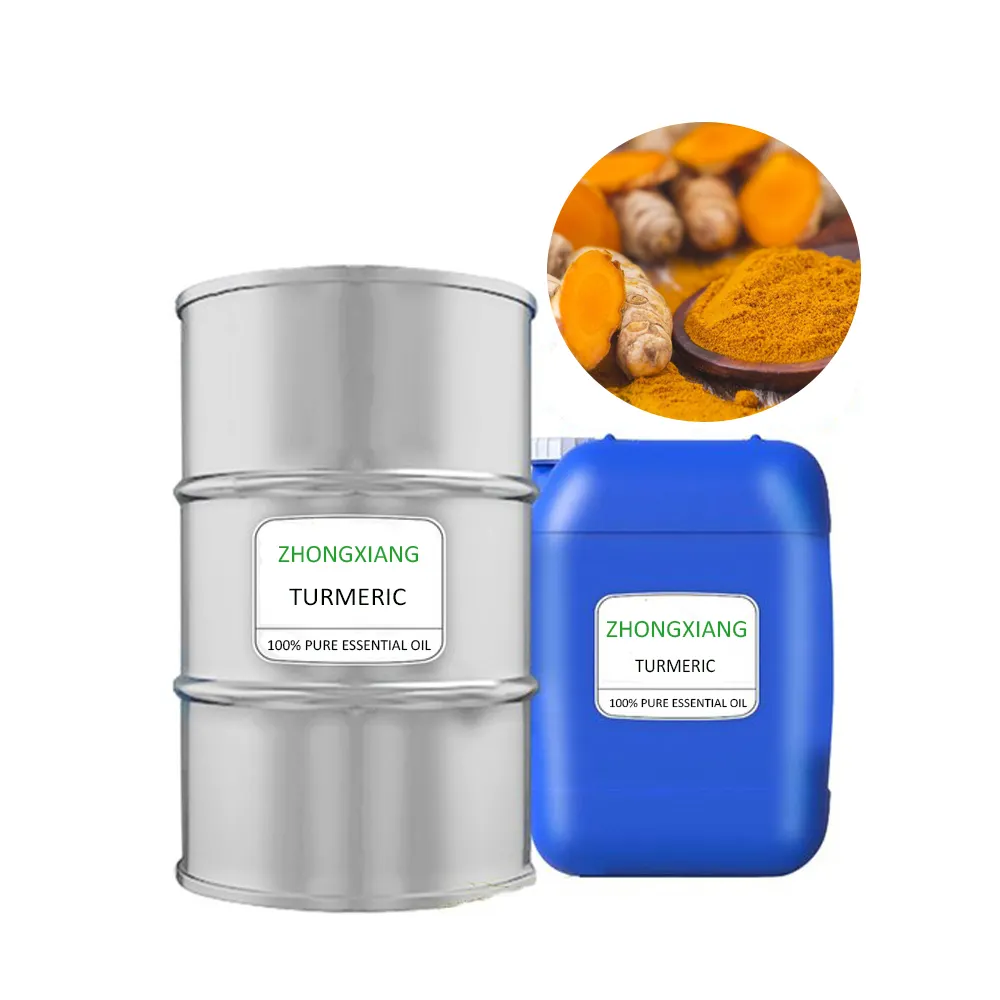Aceite de cúrcuma de grado alimenticio, aceite esencial orgánico natural puro al 100%, suministro de fabricante, precio al por mayor