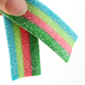 Bonbons <span class=keywords><strong>en</strong></span> forme de <span class=keywords><strong>ruban</strong></span> <span class=keywords><strong>arc</strong></span>-<span class=keywords><strong>en</strong></span>-<span class=keywords><strong>ciel</strong></span>, 11cm, à mâcher, doux, gomme, dans une boîte <span class=keywords><strong>en</strong></span> plastique - Product Image 5