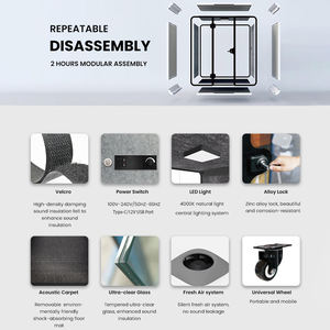 Prix d'usine, <span class=keywords><strong>cabine</strong></span> insonorisée de haute qualité pour salle de réunion, bureau, espace de travail, <span class=keywords><strong>cabine</strong></span> acoustique pour réunions - Product Image 5