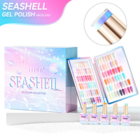 JTING Elegent 48 warna unik kerang gel koleksi set kotak warna gratis buku mimpi musim panas warna cat kuku gel
