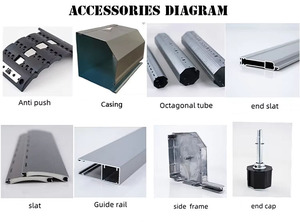 Porte <span class=keywords><strong>de</strong></span> garage résidentielle à enroulement en acier galvanisé imperméable et antivol HUADUN avec télécommande/contrôle intelligent <span class=keywords><strong>pour</strong></span> les maisons - Product Image 4