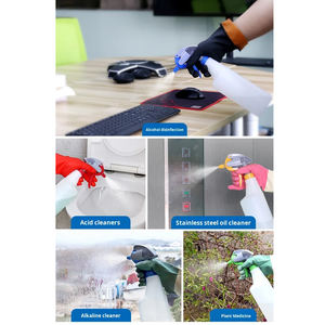 بخاخ يدوي بلاستيكي قابل للتعديل سعة 650 مل مقاوم للأحماض والقلويات بتدفق كبير للري والتطهير والتنظيف في الحدائق - Product Image 6