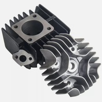 Kit Cylindre Moto Big Bore 44mm LT50 LAT50 avec Joint de Culasse et Kit Piston Moto